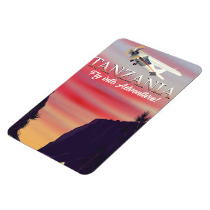 Afrikanisches Flugplakat Magnet