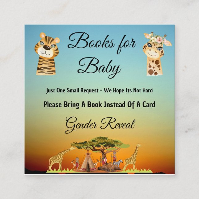 afrikanisches Gender-Offenlegungskarte Begleitkarte (Vorderseite)