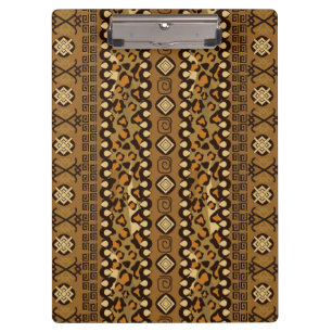 Afrikanisches Gepardhautmuster 2 Klemmbrett