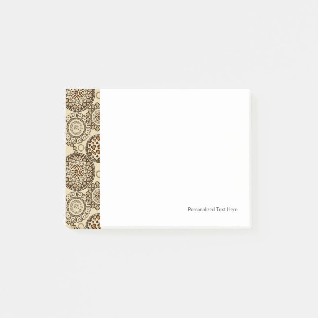 Afrikanisches Gepardhautmuster 3 Post-it Klebezettel (Vorderseite)