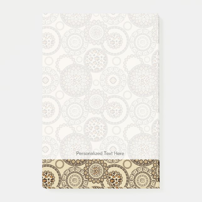 Afrikanisches Gepardhautmuster 3 Post-it Klebezettel (Vorderseite)