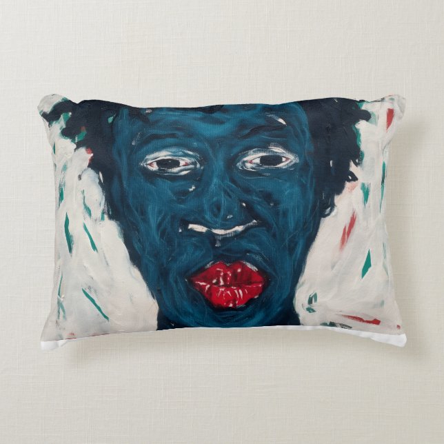 Afrikanisches Gesicht Kissen (Vorderseite)