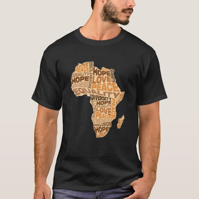 Afrikanisches Gleichstellungsmuster Melanin Skin T T-Shirt (Vorderseite)