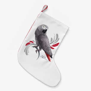 Afrikanisches Grau-Papagei Kleiner Weihnachtsstrumpf
