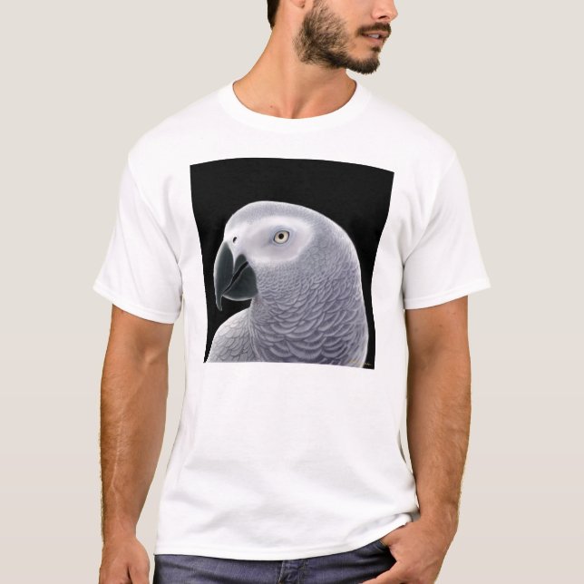 Afrikanisches Grau-Papageien-T - Shirt (Vorderseite)