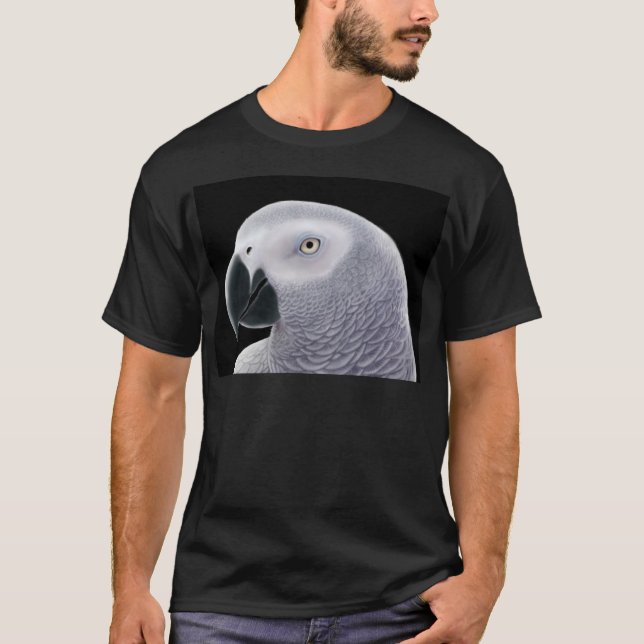Afrikanisches Grau-T - Shirt (Vorderseite)