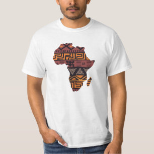 Afrikanisches Kartenmuster - Afrika T-Shirt