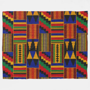 Afrikanisches Kente-Stoff-Stil Fleece-Decke Fleecedecke