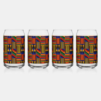 Afrikanisches Kente-Stofftuch-Muster Dosenglas