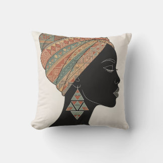 Afrikanisches Königinnenposter - Boho Afrikanische Kissen