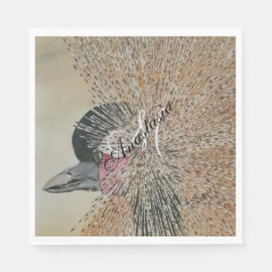 AFRIKANISCHES KREBS-MONOGRAMM-PARTY SERVIETTE