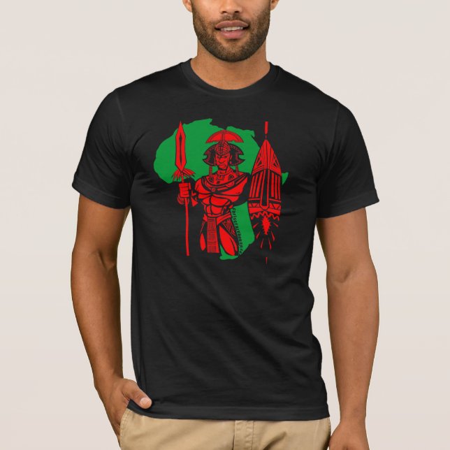 AFRIKANISCHES KRIEGERrgb-T-SHIRT T-Shirt (Vorderseite)