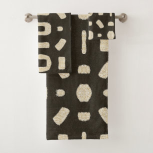 afrikanisches Kuba-Mudtuch Badhandtuch Set
