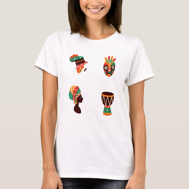 Afrikanisches Kunst Frauen T-Shirt (Vorderseite)