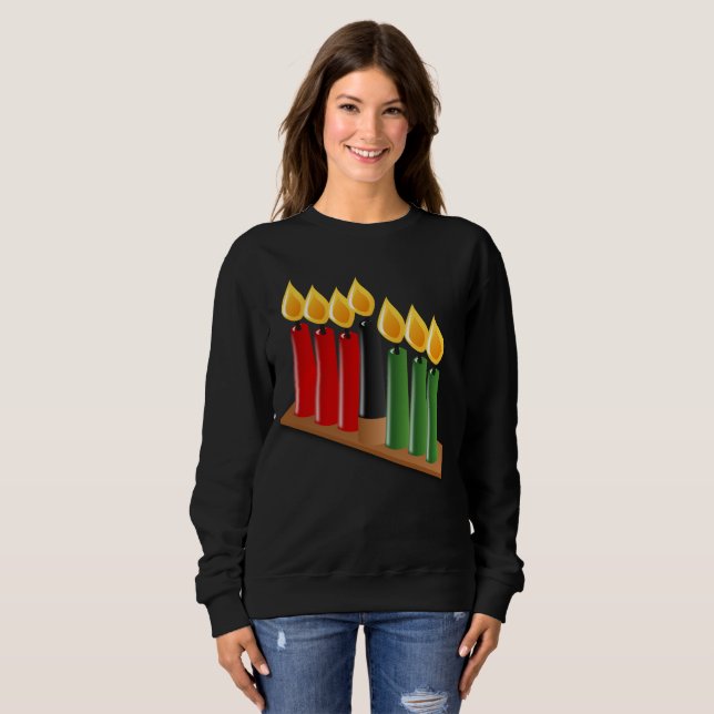Afrikanisches Kwanzaa Frauens Sweatshirt (Vorne ganz)