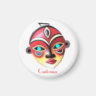Afrikanisches Mädchen Gesichtsmaske Thunder_Cove Magnet