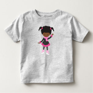 Afrikanisches Mädchen, Ice Skaten Girl, Niedlich G Kleinkind T-shirt