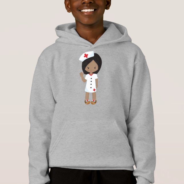 Afrikanisches Mädchen, Niedliches Mädchen, Kranken Hoodie (Vorderseite)