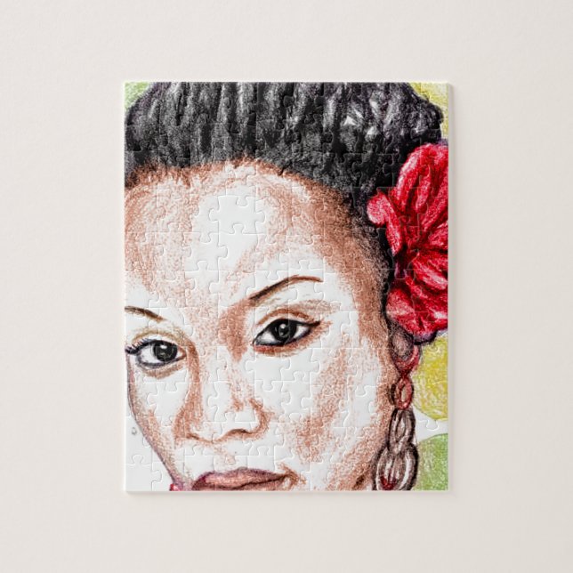 Afrikanisches Mädchen Puzzle (Vertikal)