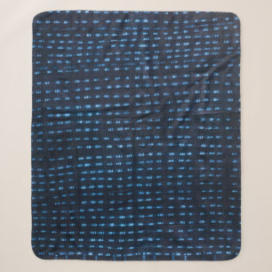 Afrikanisches (Mali) Indigo-Muster Sherpadecke