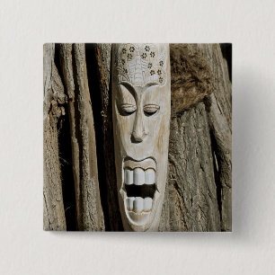 Afrikanisches Masken-Button Button