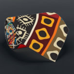 Afrikanisches Motiv-bunter dekorativer Krawatte<br><div class="desc">Afrikanisches Motiv-bunter dekorativer Muster-Entwurf.</div>