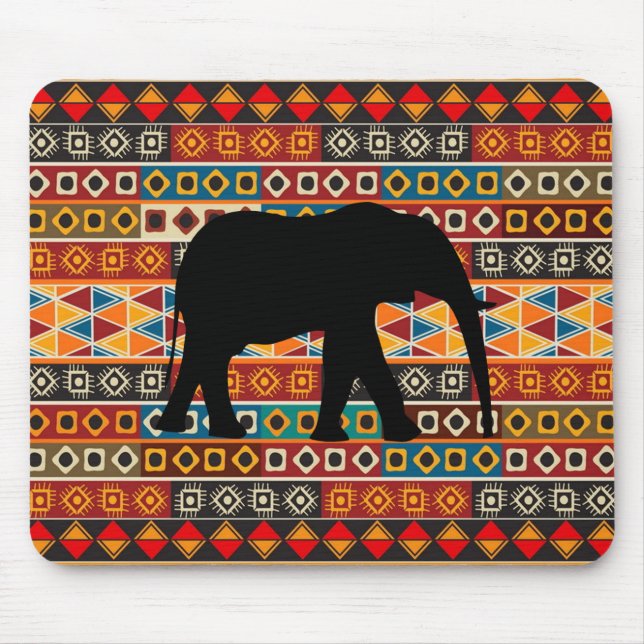 Afrikanisches Motiv-bunter dekorativer Mousepad (Vorne)