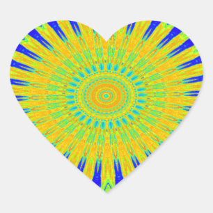 Afrikanisches Motiv-Design in der Printwerbung für Herz-Aufkleber