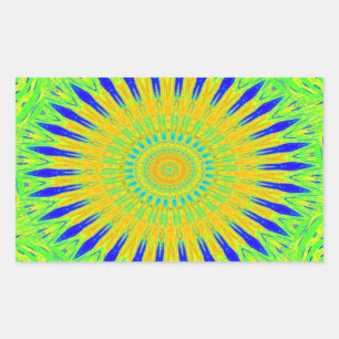 Afrikanisches Motiv-Design in der Printwerbung für Rechteckiger Aufkleber