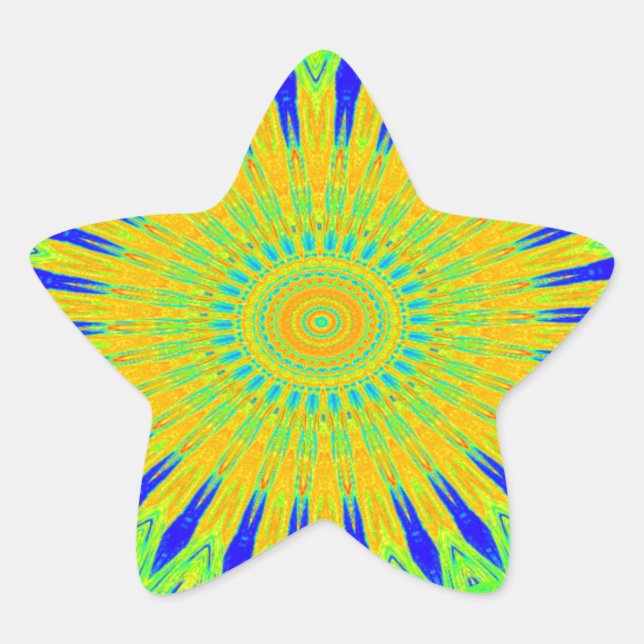 Afrikanisches Motiv-Design in der Printwerbung für Stern-Aufkleber (Vorderseite)