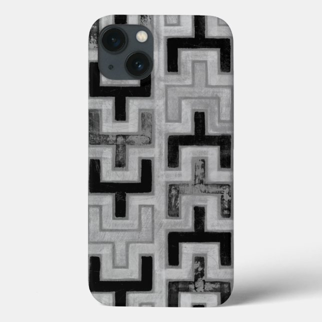 Afrikanisches Mudcloth Textil mit geometrischen Mu Case-Mate iPhone Hülle (Rückseite)