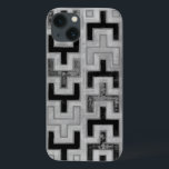 Afrikanisches Mudcloth Textil mit geometrischen Mu iPhone 13 Hülle<br><div class="desc">Dieser Druck wurde von Norman Wyatt,  Jr. im Stil eines afrikanischen Lehmtuchs gemacht. Der aus Mali stammende Schlammstoff ist ein Zeichen kultureller Identität. Zeigen Sie Ihre Liebe von globalen Kultur- und geometrischen Mustern,  indem Sie diesen Ausdruck erwerben!</div>