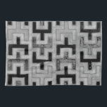 Afrikanisches Mudcloth Textil mit geometrischen Mu Handtuch<br><div class="desc">Dieser Druck wurde von Norman Wyatt,  Jr. im Stil eines afrikanischen Lehmtuchs gemacht. Der aus Mali stammende Schlammstoff ist ein Zeichen kultureller Identität. Zeigen Sie Ihre Liebe von globalen Kultur- und geometrischen Mustern,  indem Sie diesen Ausdruck erwerben!</div>