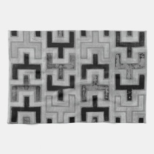 Afrikanisches Mudcloth Textil mit geometrischen Mu Handtuch