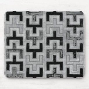 Afrikanisches Mudcloth Textil mit geometrischen Mu Mousepad