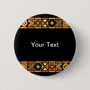 Afrikanisches Muster Button