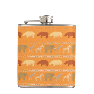 Afrikanisches Muster Flachmann