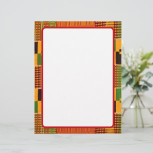 Afrikanisches Muster-Grenzpapier Briefbogen