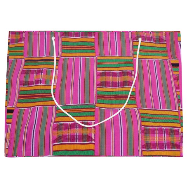 Afrikanisches Muster große Geschenktasche Geschenktüte (Vorderseite)