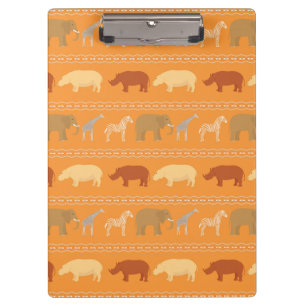 Afrikanisches Muster Klemmbrett