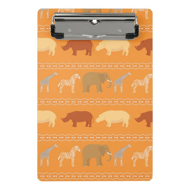 Afrikanisches Muster Mini Klemmbrett (Vorderseite)