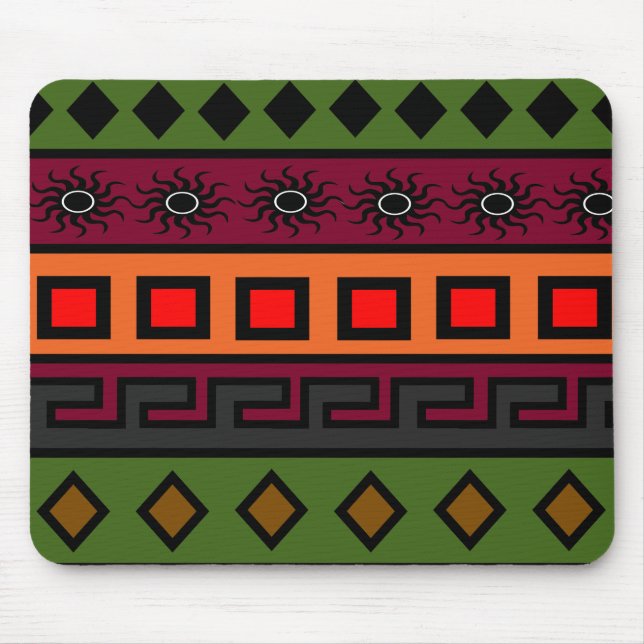 Afrikanisches Muster Mousepad (Vorne)