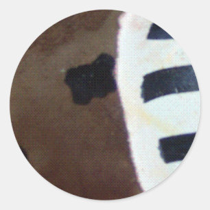 Afrikanisches Muster! Runder Aufkleber
