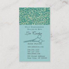 AFRIKANISCHES MUSTER Scissors Haar-Stylist-Salon Terminkarte