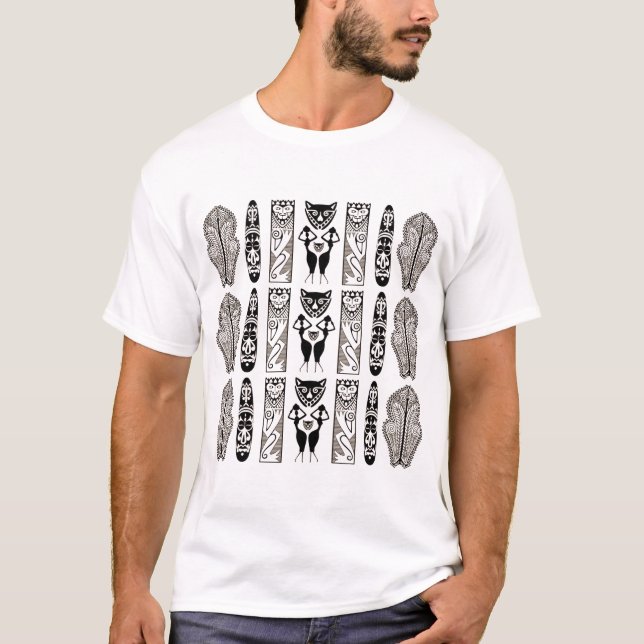 Afrikanisches Muster T-Shirt (Vorderseite)