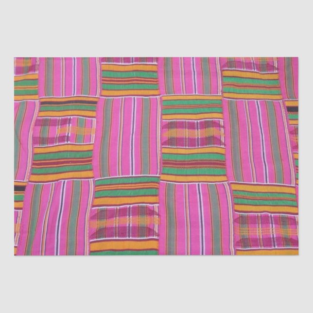 Afrikanisches Musterteppichpapier Seidenpapier (Vorderseite)