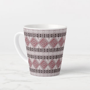 afrikanisches nahtloses Muster Milchtasse