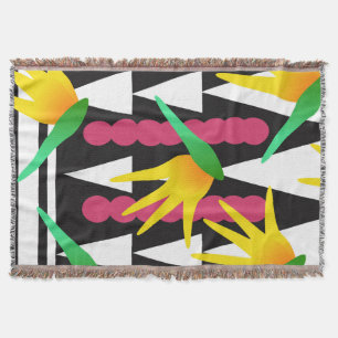 Afrikanisches Paradies Floral Modern Minimalistisc Decke