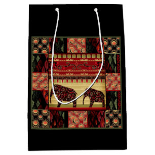 Afrikanisches Patchwork, Afrikaner, Stammes-, Mittlere Geschenktüte