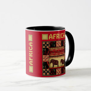 Afrikanisches Patchwork Tasse